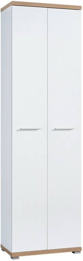 Germania Halkast Apex 200 cm hoog in wit met eiken