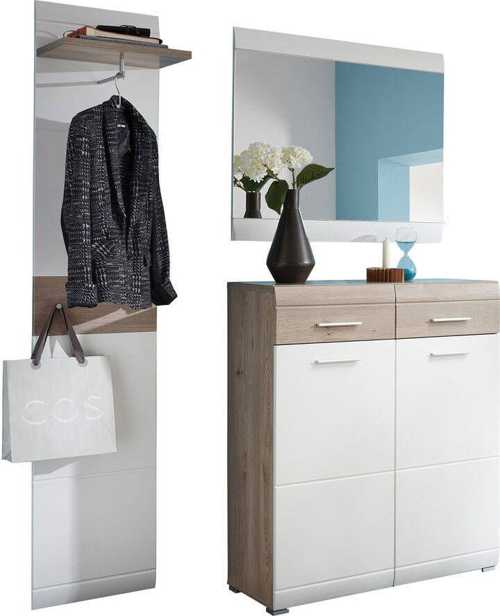 Germania Halmeubelset Malou in wit met eiken