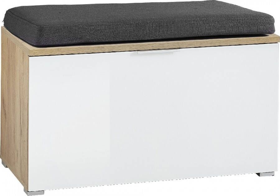 Germania Schoenenbank Telde 49 cm hoog Navarra eiken met wit
