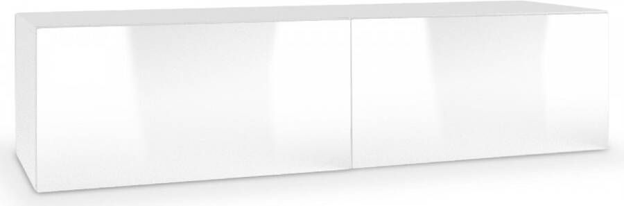 Home Style Tv wandmeubel Livo 160 cm breed in wit met hoogglans wit online kopen