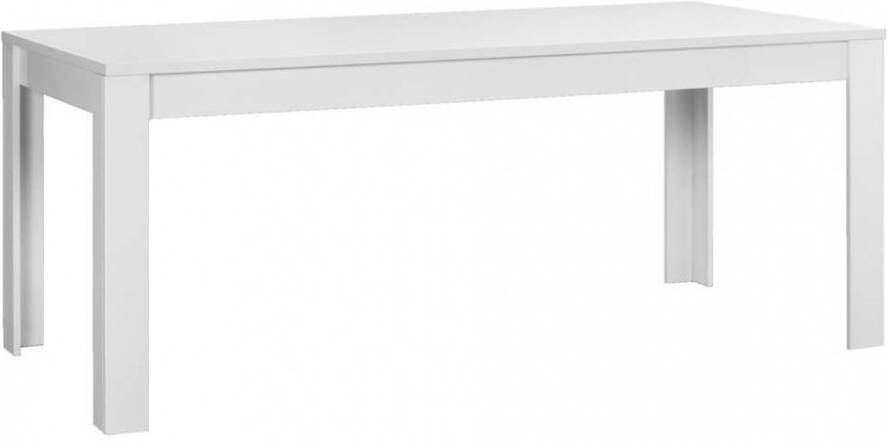 Pesaro Mobilia Eettafel Tonic 140 cm breed in hoogglans wit