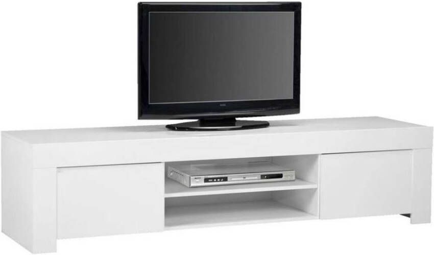 Pesaro Mobilia Tv meubel Malifi 190 cm breed in hoogglans wit