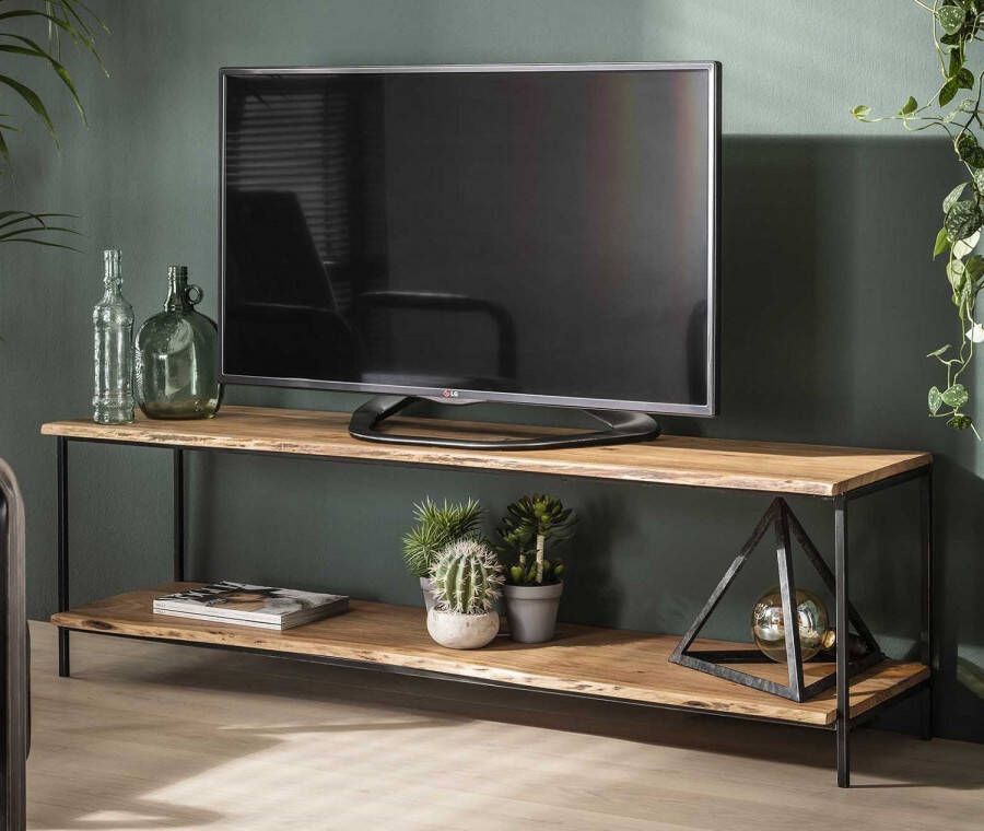 Zaloni Tv meubel Edge 150 cm breed in acacia naturel