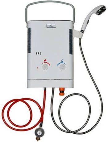 Eccotemp buitengeiser met douche INCL batterijen CE L5