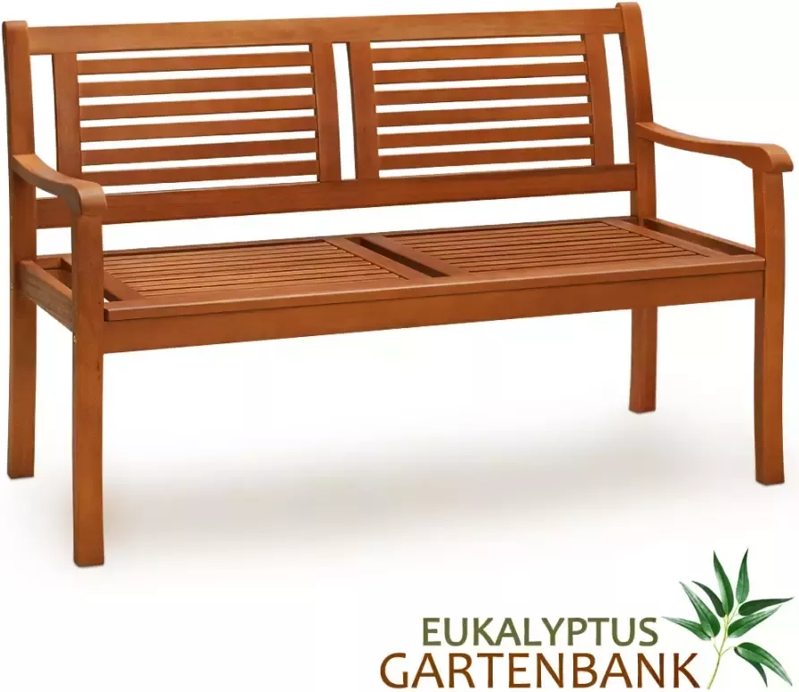 Casaria Tuinbank eucalyptushout 120x60x90cm FSC -gecertificeerd - Foto 3