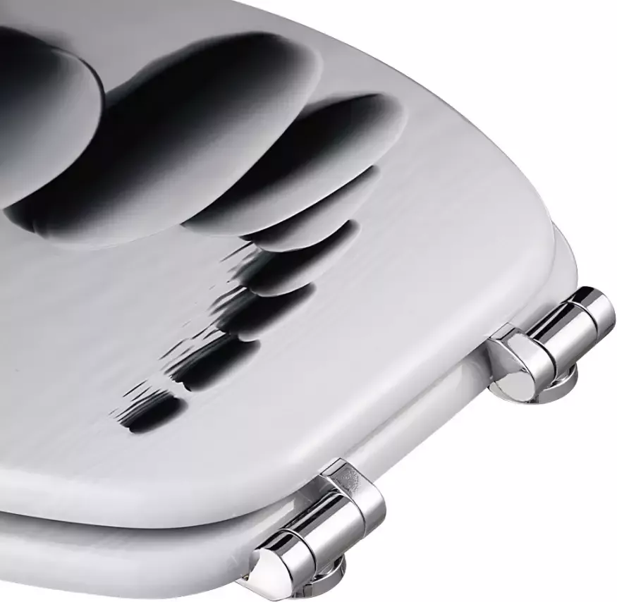 Casaria Wc-Bril met Zacht Sluitingsmechanisme Stonedesign