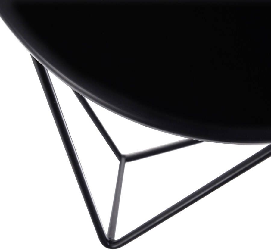 Homcom HOMdotCOM Bijzettafel koffietafel geometrisch metaal zwart 54 x 54 x 44 cm - Foto 4