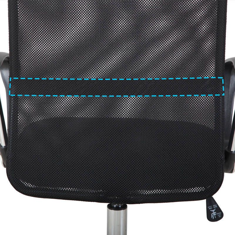 Homcom Ergonomische kantoorstoel gamestoel draaistoel gaming stoel schuimstof netstof zwart A2-0093 - Foto 1