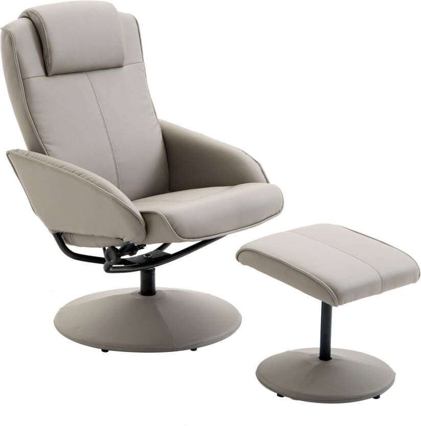 Homcom Relaxstoel stoel tv-stoel met voetensteun stoel met armsteun 360° draaibaar gijs 833-360 - Foto 6