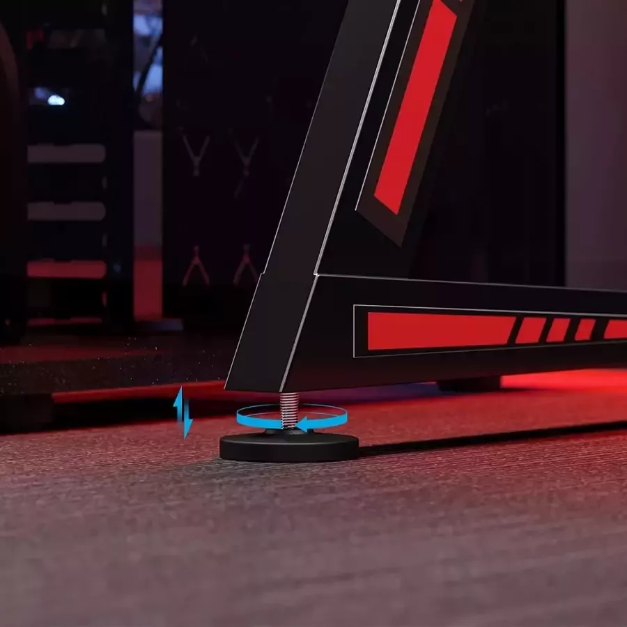 Hoout Gametafel Bureau Zwart Rood 116 x 60 x 75 cm