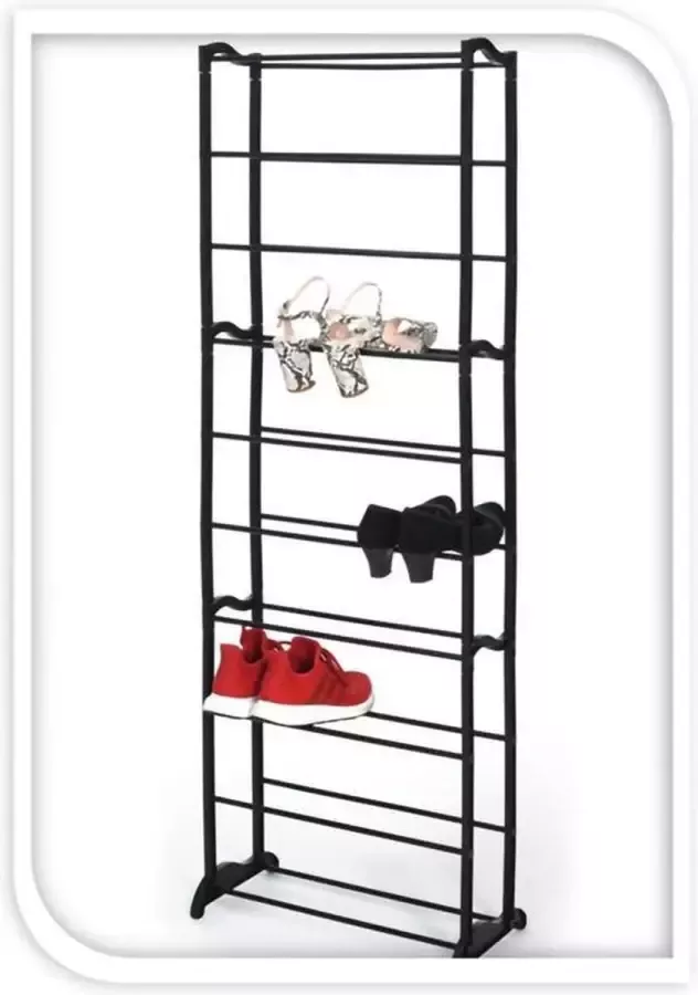 Storage solutions Schoenenrek 10 laags Zwart Metaal - Foto 2