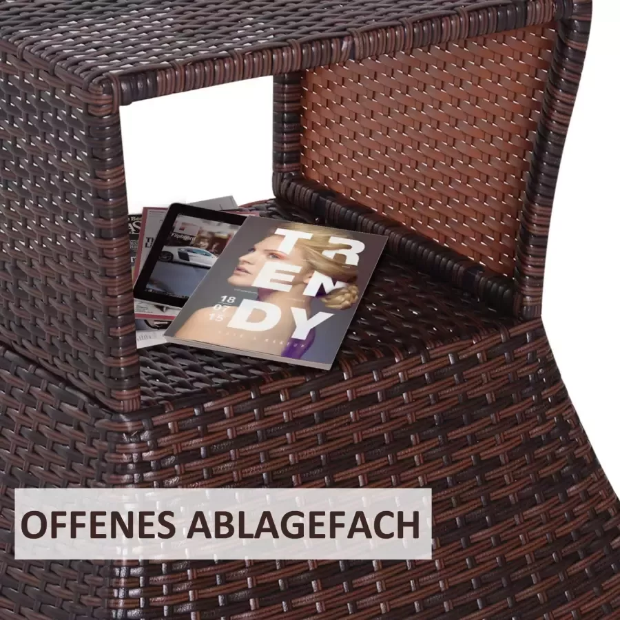 Sunny Tuintafel zonneschermstandaard tuintafel parasol poly-rotan