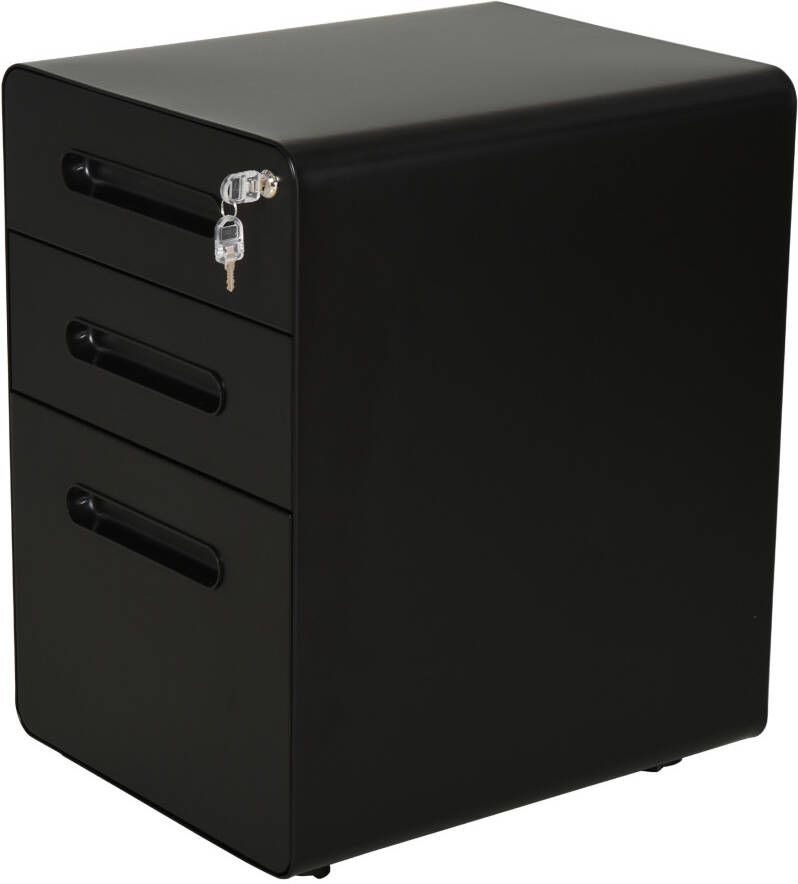 Vinscetto Vinsetto Rolcontainer archiefkast met 3 laden kantoorcontainer staal 924-007 - Foto 5