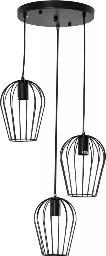 HOMdotCOM Hanglamp moderne geometrische hanglampen kroonluchter zwart - Foto 4