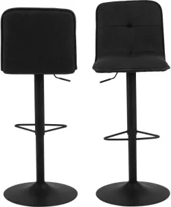 Bendt Draaibare Barkruk 'Matheo' kleur Antraciet (zithoogte 63-84cm)