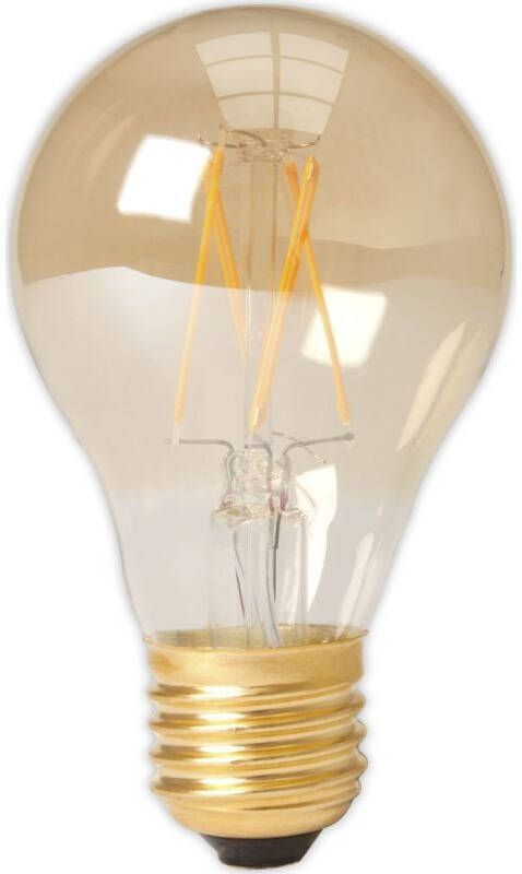 Trendhopper Calex LED Full Glass Filament GLS-lamp 240V 4W 310lm E27 A60 Gold 2100K CRI80 Dimmable energy label A+ - Foto 2