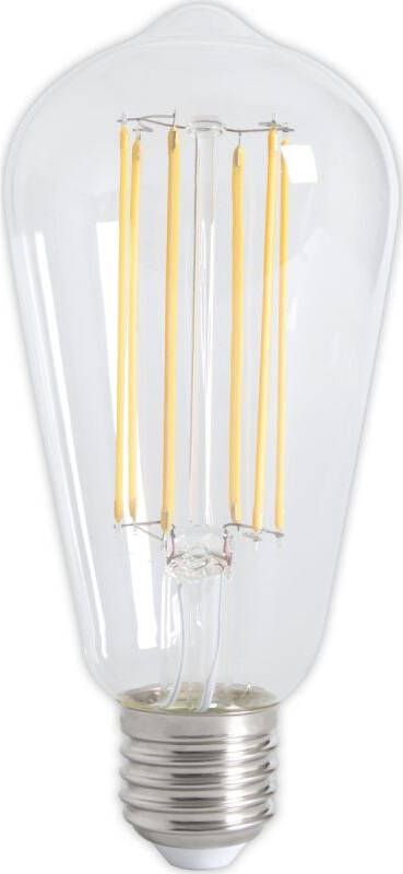 Trendhopper Calex LED Full Glass LongFilament Rustik Lamp 240V 4W 350lm E27 ST64 Clear 2300K Dimmable energy label A+ - Foto 2