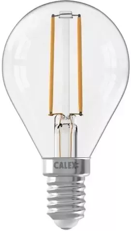 Trendhopper Calex LED volglas Filament Kogellamp 220-240V 3 5W 250lm E14 P45 Helder 2700K CRI80 Dimbaar