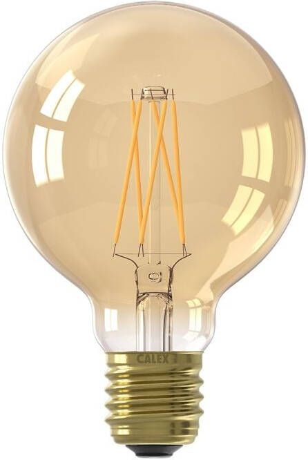 Trendhopper Calex LED volglas LangFilament Globelamp 220-240V 3.5W 250lm E27 G80 Goud 2100K Dimbaar - Foto 2