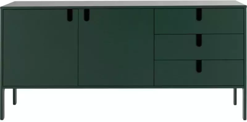 Tenzo dressoir Uno groen 86x171x46 cm Leen Bakker
