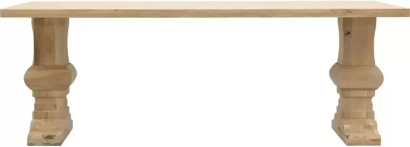 Trendhopper Eettafel Aspen met eiken kolompoot