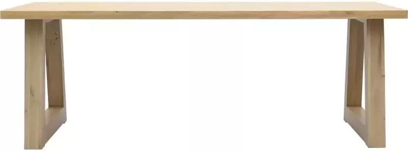Trendhopper Eettafel Aspen met eiken poot schuin
