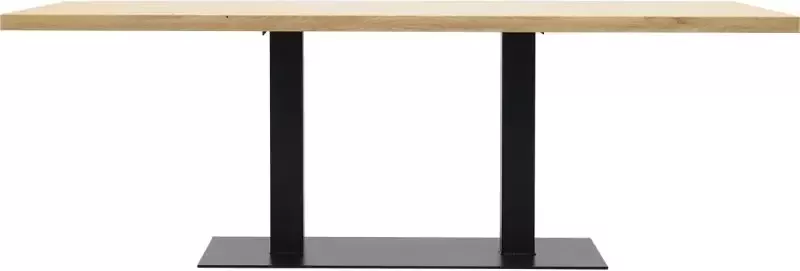 Trendhopper Eettafel Aspen met metalen tafelvoet dubbel