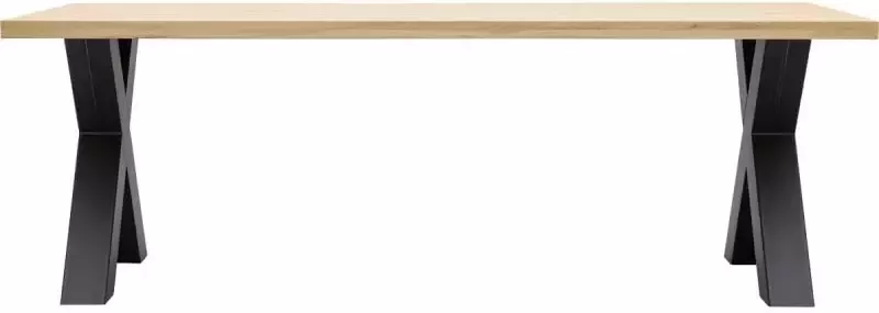 Trendhopper Eettafel Aspen met metalen X-poot