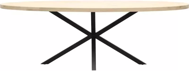 Trendhopper Eettafel Aspen ovaal met spinpoot 5x5