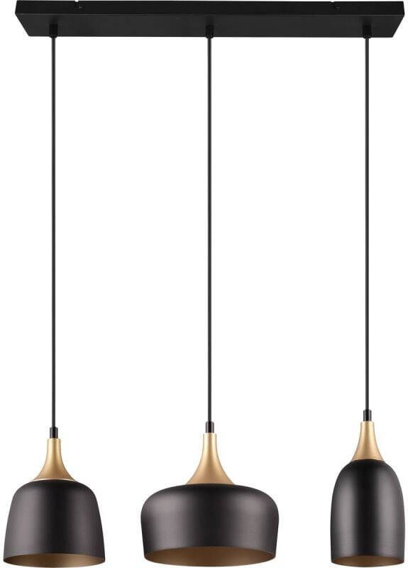 Trendhopper Hanglamp Chiraz mat zwart Excl. 3x E27 4 9W