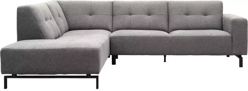Trendhopper Hoekbank Viborg Nero Steel links