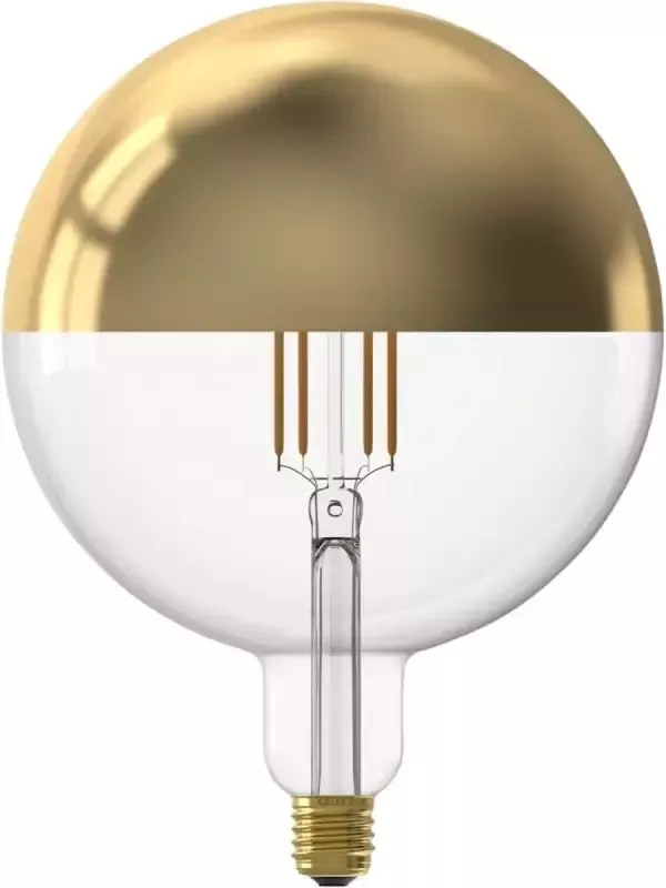 Trendhopper Lichtbron Kopspiegellamp XL 20 cm Goud E27