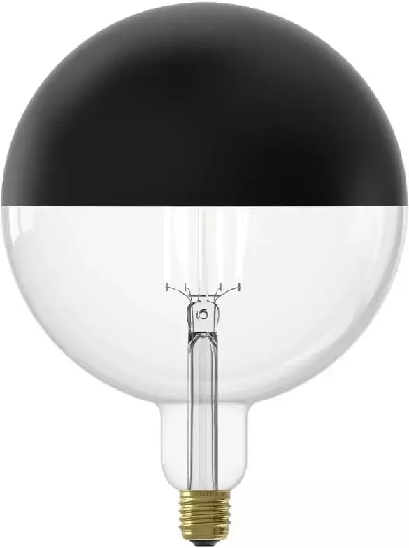 Trendhopper Lichtbron Kopspiegellamp XL 20 cm Zwart E27