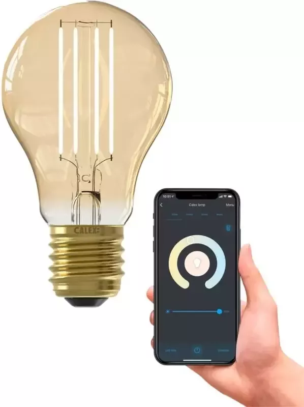 Calex Smart LED-standaardlamp goudkleurig 7W Leen Bakker - Foto 2