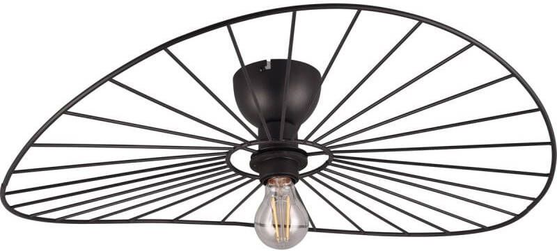 Trendhopper Plafondlamp Chapeau zwart mat Excl. 1x E27 7W