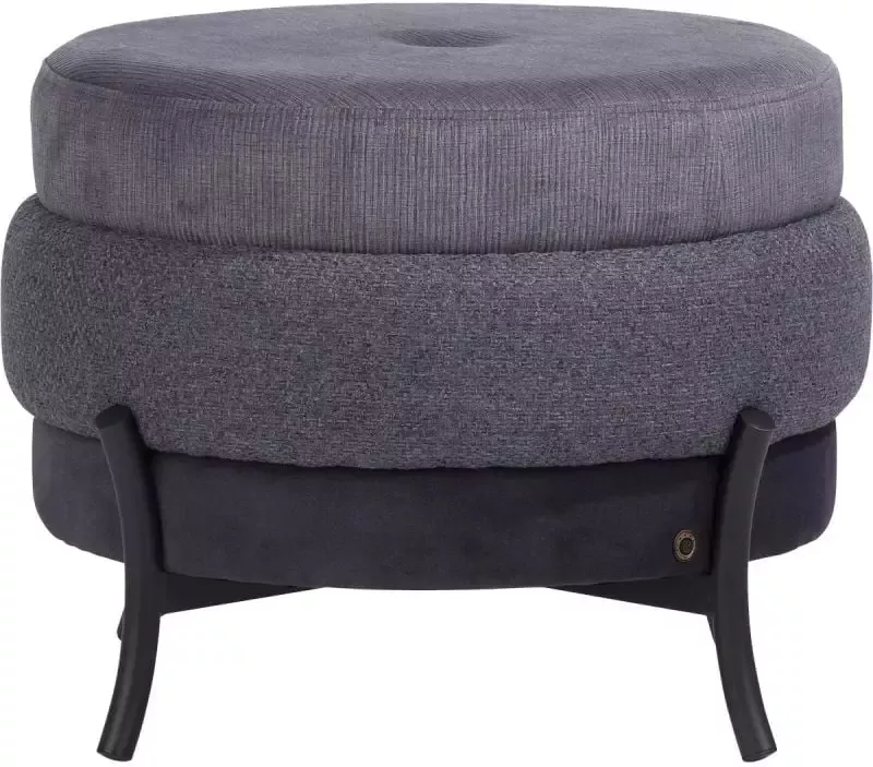 Trendhopper Timeless macaron poef h43cm Coco Maison Antraciet