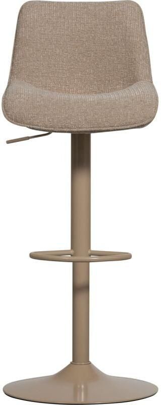 WOOOD Marten Barstoel in hoogte verstelbaar Geweven Stof Zand Beige 110x45x50 cm - Foto 5