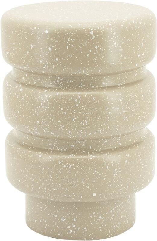 By-Boo Ronde Bijzettafel Spatter 30cm Taupe