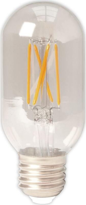 Trendhopper Calex LED Full Glass LongFilament Tubular-Type lamp 240V 4W 350lm E27 T45x110 Clear 2300K Dimmable energy label A+ - Foto 2