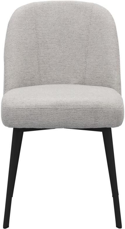 Trendhopper Eetkamerstoel Luson Madrid Ash grey met zwarte poot