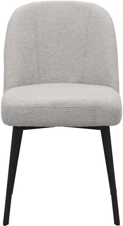Trendhopper Eetkamerstoel Luson Madrid Ash grey met zwarte poot