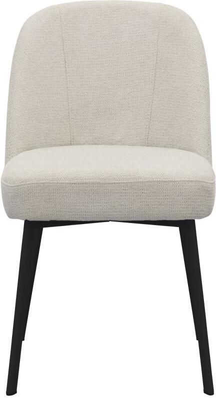 Trendhopper Eetkamerstoel Luson Madrid Natural met zwarte poot
