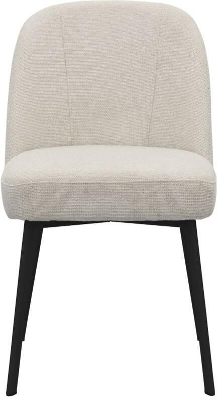 Trendhopper Eetkamerstoel Luson Madrid Natural met zwarte poot