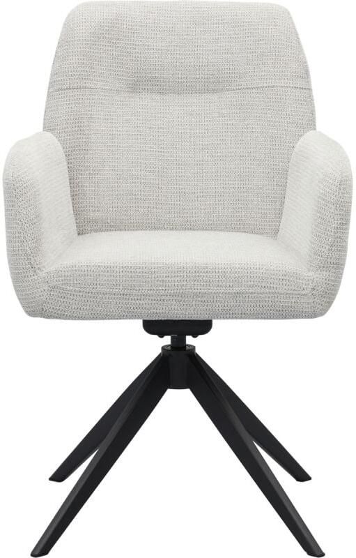 Meubelplaats Eetkamerstoel Roxana draaibaar Lichtgrijs 88x57 5x62 cm - Foto 2