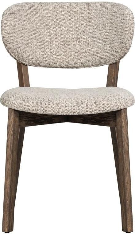 WOOOD Udar Eetkamerstoel Houten Frame Polyester Donkerbruin 82x51x60 - Foto 3