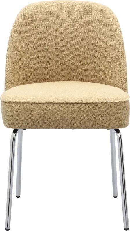 Trendhopper Eetkamerstoel Vogue Gear Camel met chromen poten