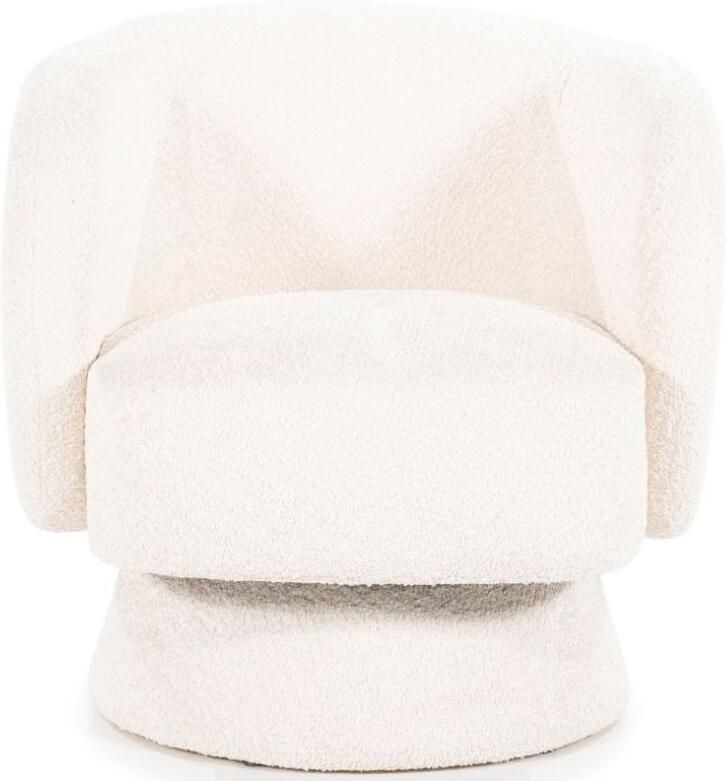 Meubelplaats.nl Fauteuil Balou draaibaar boucle Beige BY-BOO - Foto 3