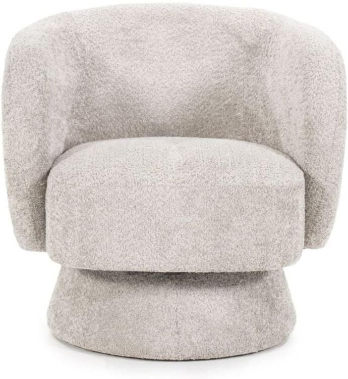 By-Boo Draaifauteuil Balou Bouclé Taupe