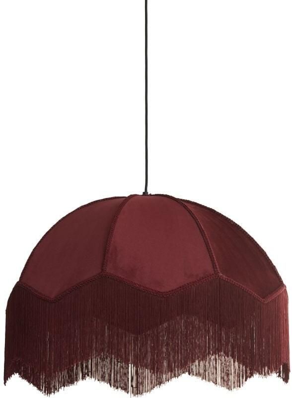 Light & Living Light&living Hanglamp Ø50x38 cm MALACIA velvet bordeaux