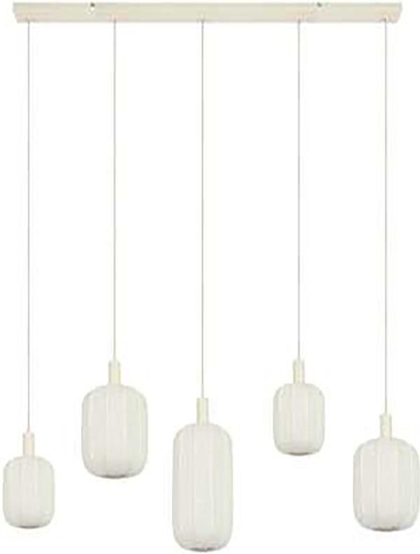 Trendhopper Hanglamp Tulsa 5-lichts Creme